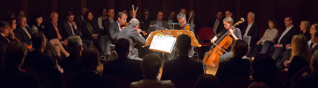 Konzert: Reinhold Quartett und Publikum